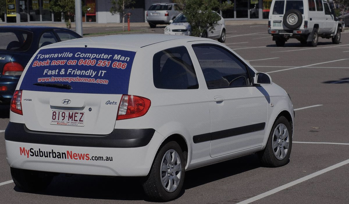 Townsville Computer Man service vehicle, a 2009 Hyundai Getz